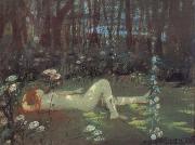 William Stott of Oldham Study for The Nymph oil painting on canvas